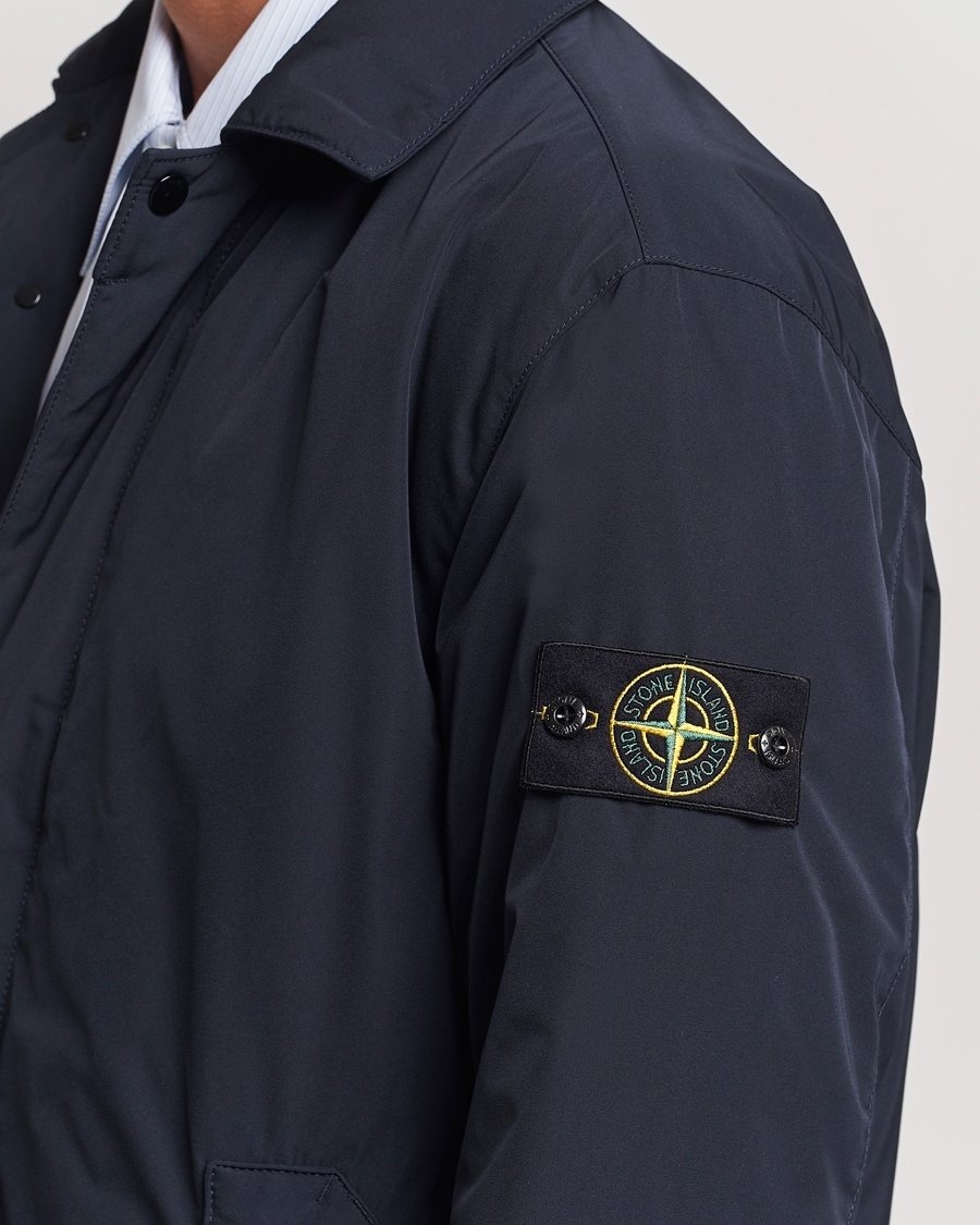 Herre | Jakker | Stone Island | Micro Twill Padded Coat Navy Blue