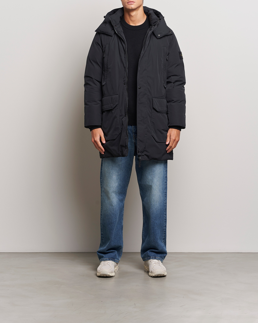 Herre | Jakker | Stone Island | Micro Twill Hooded Parka Black
