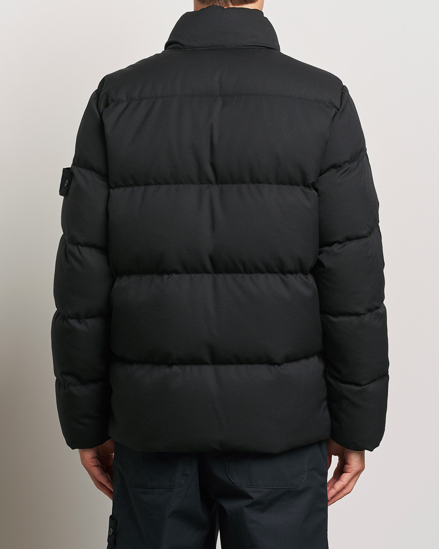 Herre | Jakker | Stone Island | Ghost Wool Twill Down Jacket Black