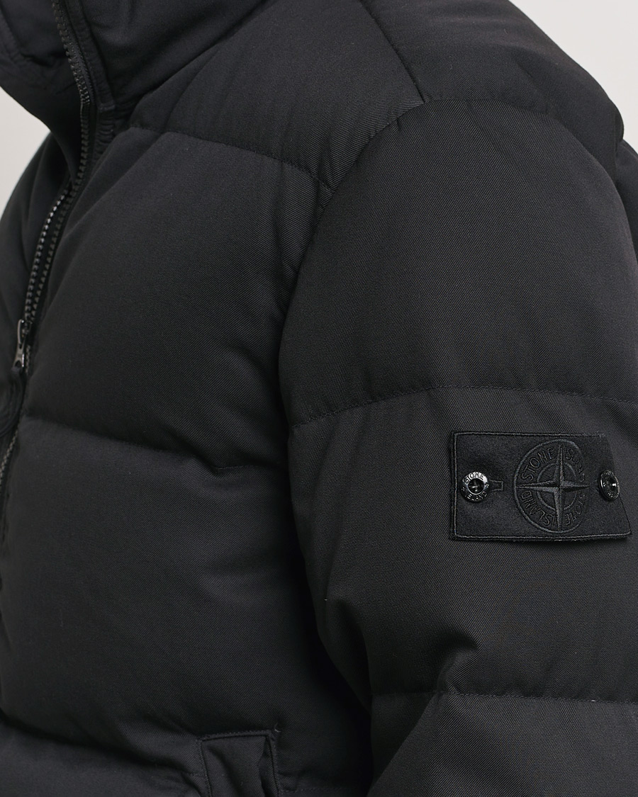 Herre | Jakker | Stone Island | Ghost Wool Twill Down Jacket Black