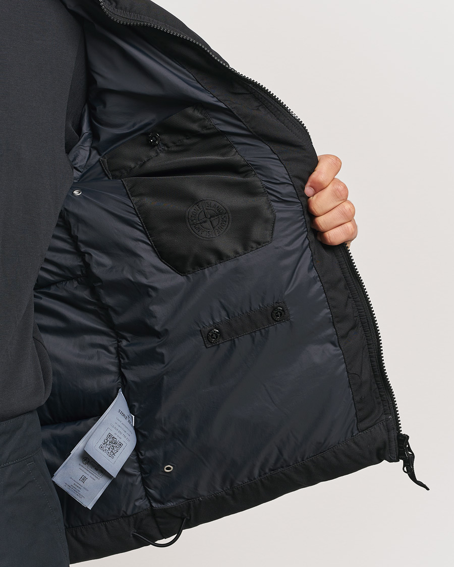 Herre | Jakker | Stone Island | Ghost Wool Twill Down Jacket Black