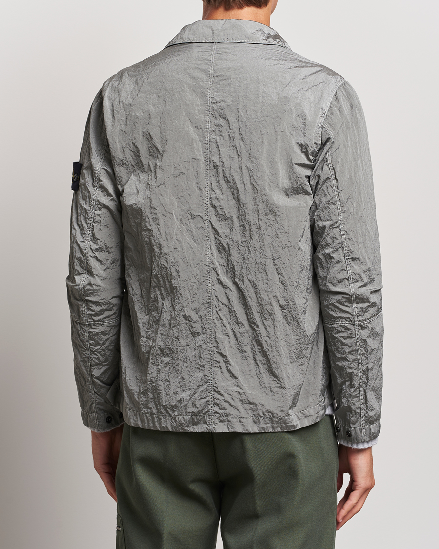 Herre | Skjorter | Stone Island | Nylon Metal Zip Overshirt Grey