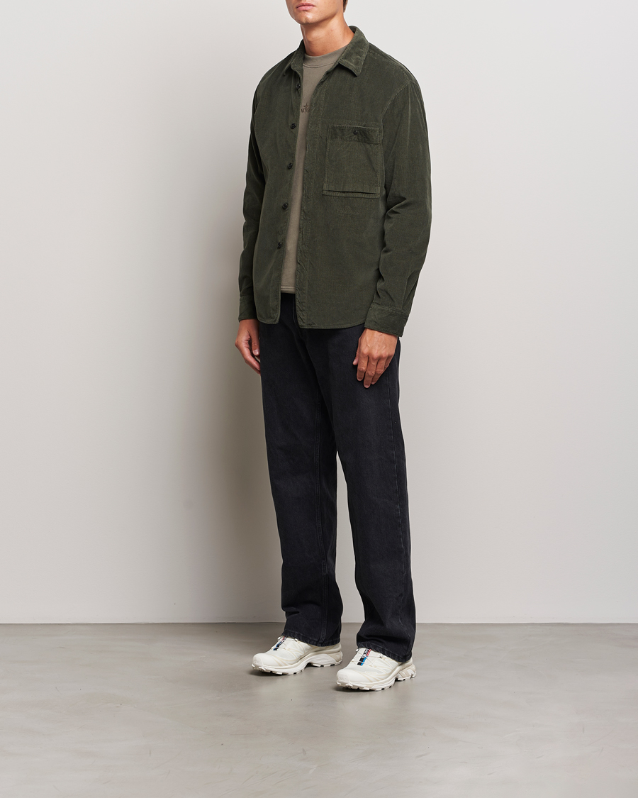 Herre | Skjorter | Stone Island | Cotton Cord Overshirt Musk