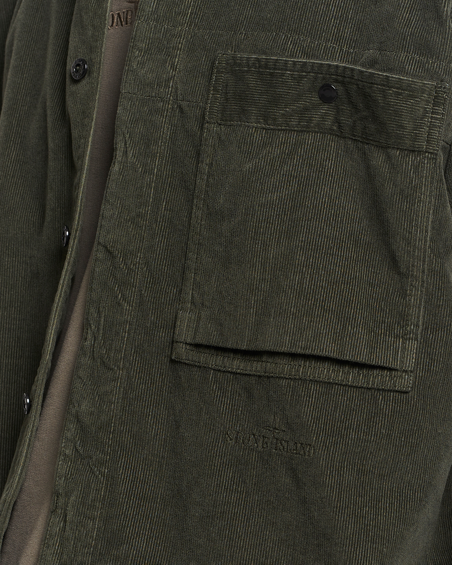 Herre | Skjorter | Stone Island | Cotton Cord Overshirt Musk