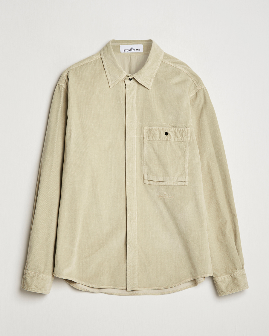 Herre | Skjorter | Stone Island | Cotton Cord Overshirt Plaster