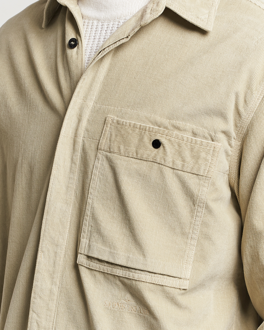Herre | Skjorter | Stone Island | Cotton Cord Overshirt Plaster