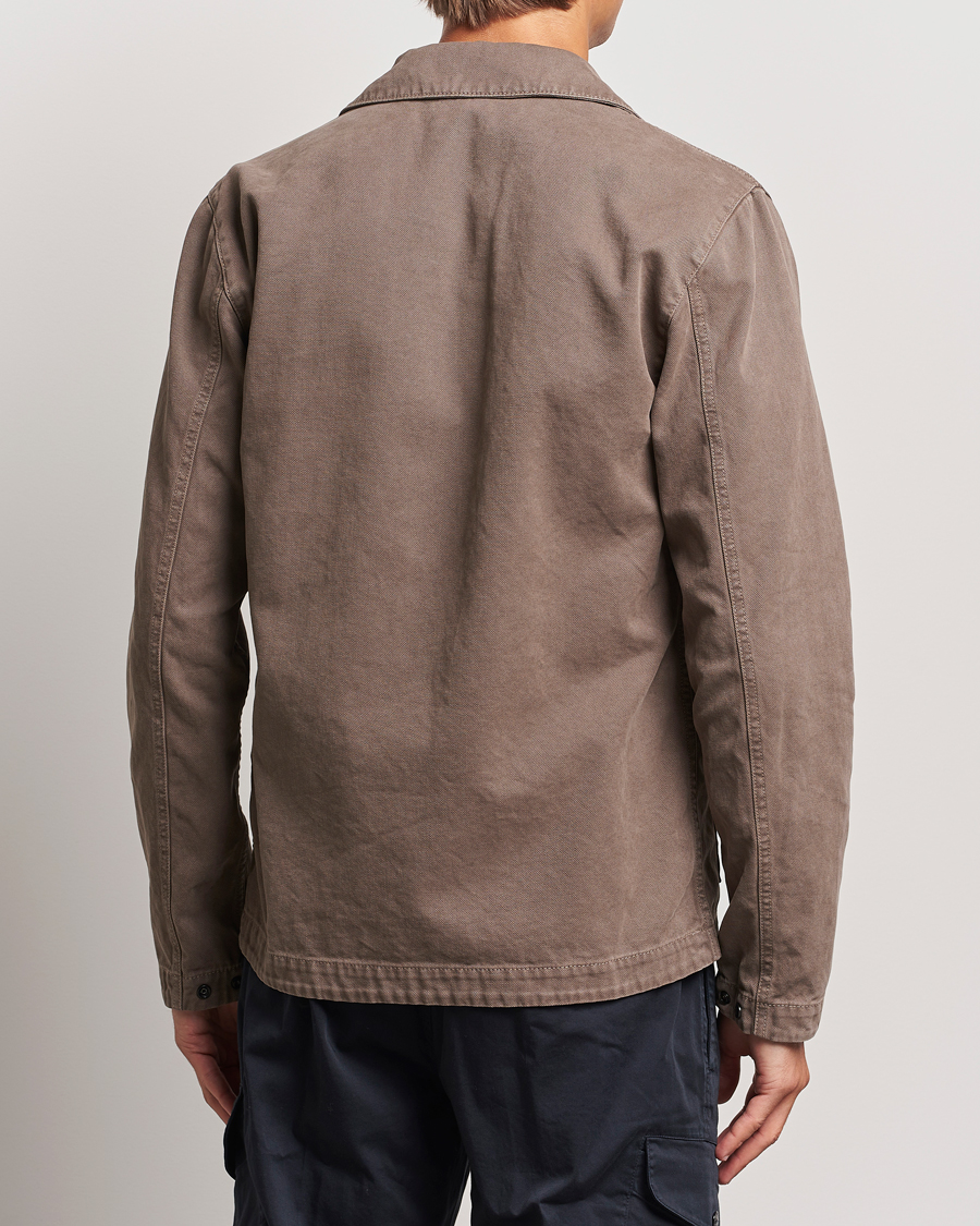 Herre | Skjorter | Stone Island | Panama Cotton Overshirt Walnut