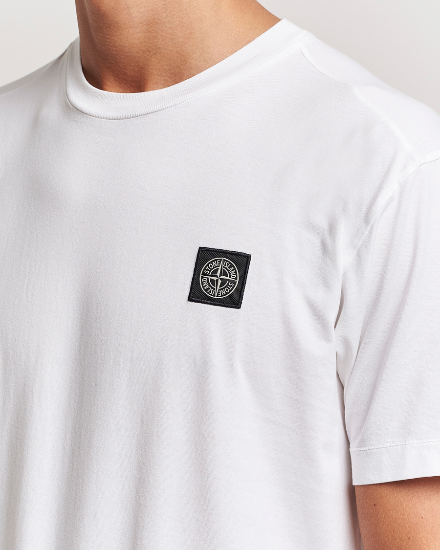 Herre | T-Shirts | Stone Island | Garment Dyed Jersey T-Shirt White