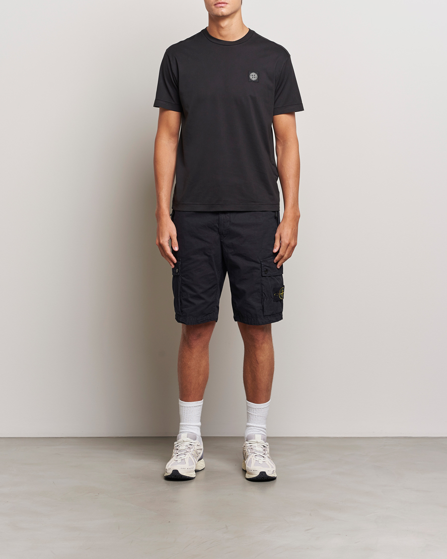 Herre | T-Shirts | Stone Island | Garment Dyed Jersey T-Shirt Black
