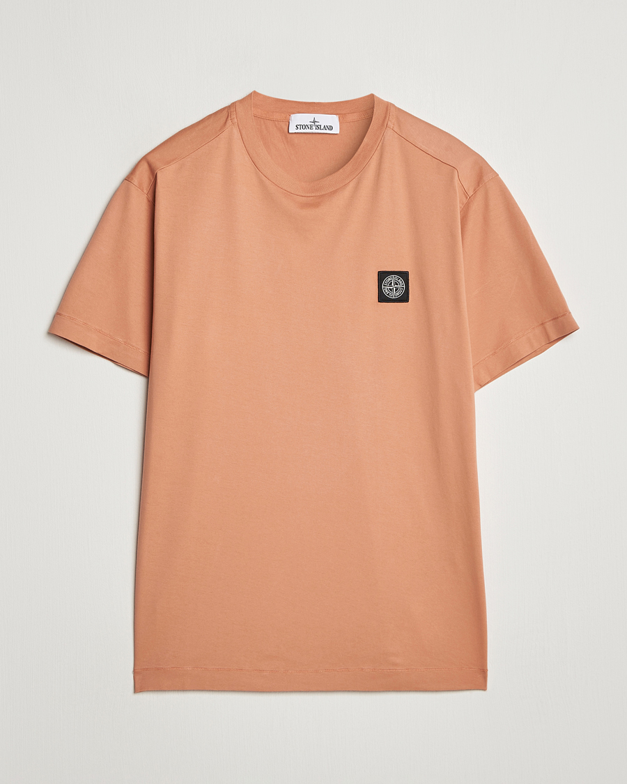 Herre | T-Shirts | Stone Island | Garment Dyed Jersey T-Shirt Orange