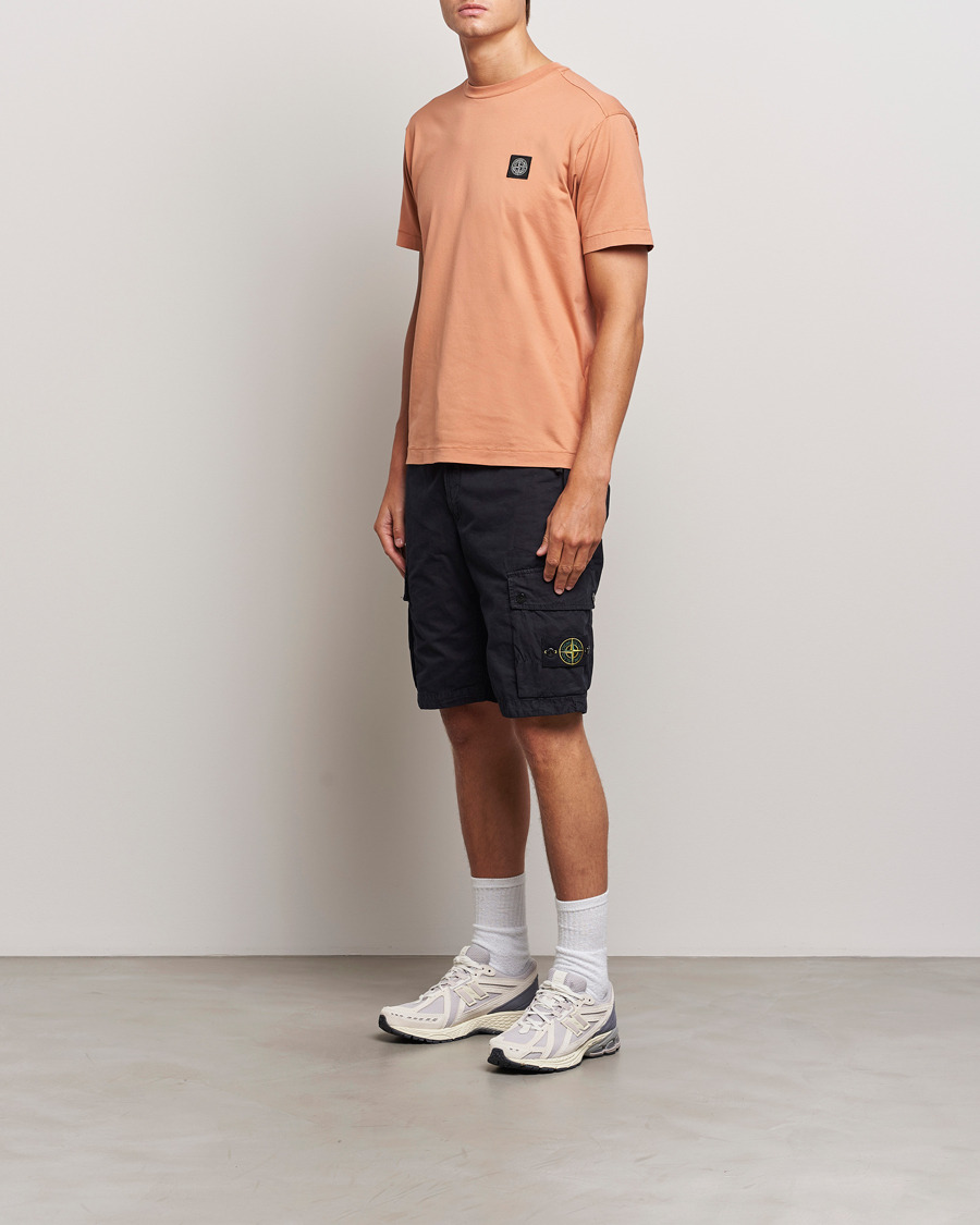 Herre | T-Shirts | Stone Island | Garment Dyed Jersey T-Shirt Orange