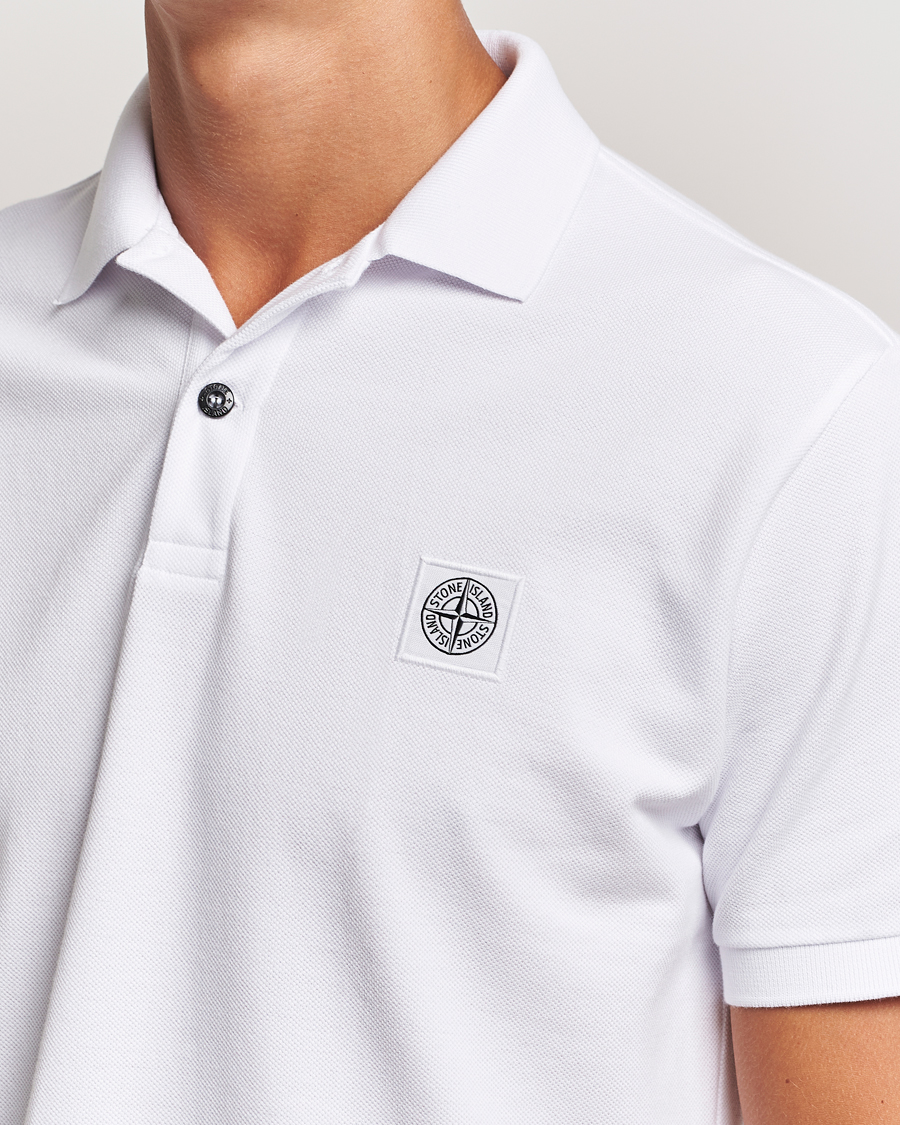 Herre | Polotrøjer | Stone Island | Cotton Pique Polo White