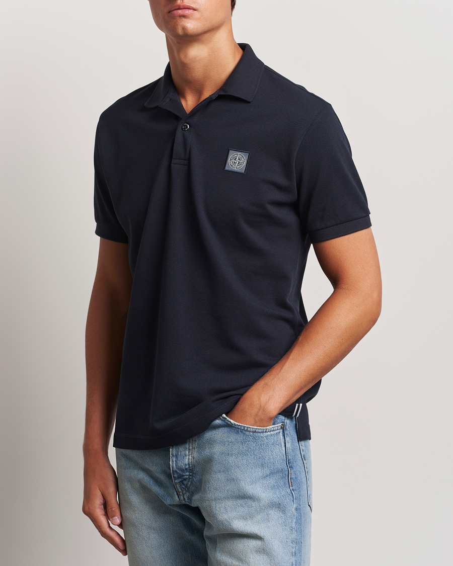 Herre | Polotrøjer | Stone Island | Cotton Pique Polo Navy Blue