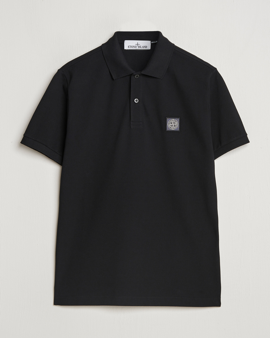Herre | Polotrøjer | Stone Island | Cotton Pique Polo Black