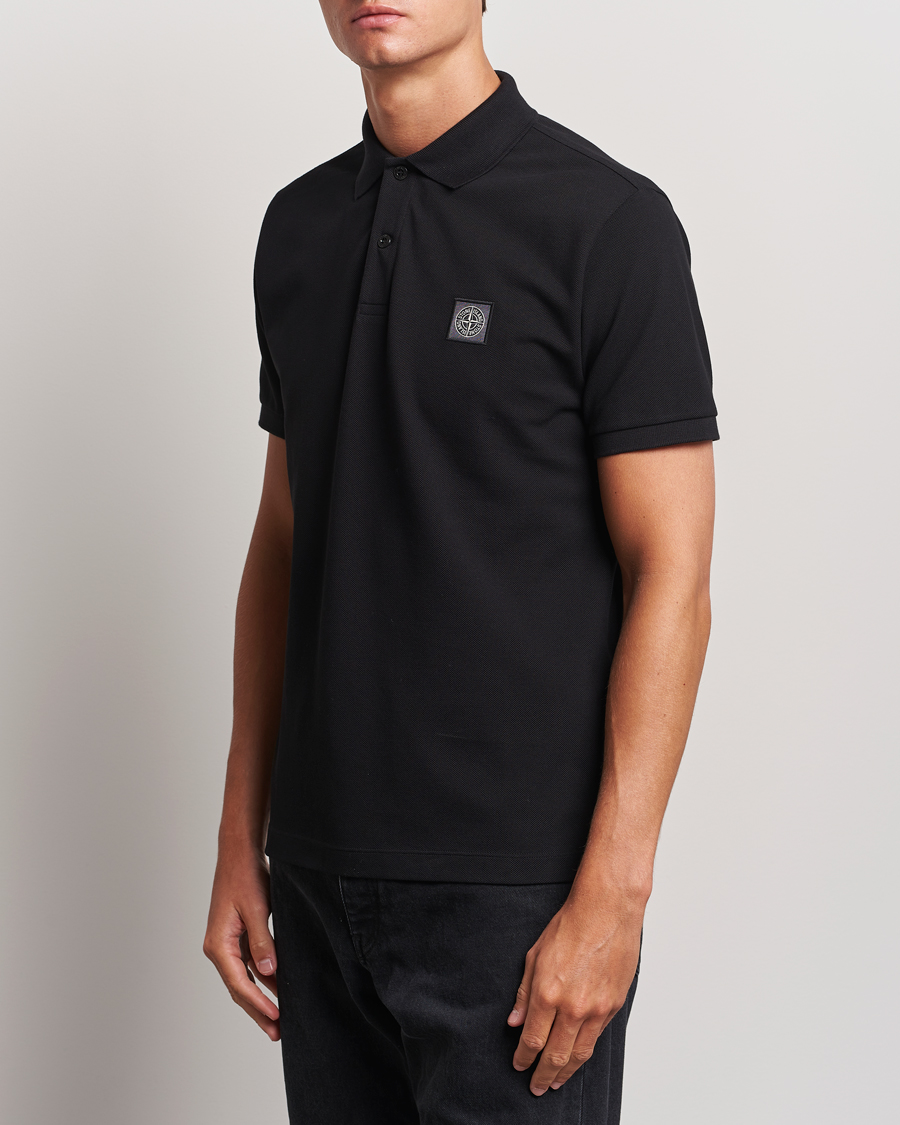 Herre | Polotrøjer | Stone Island | Cotton Pique Polo Black