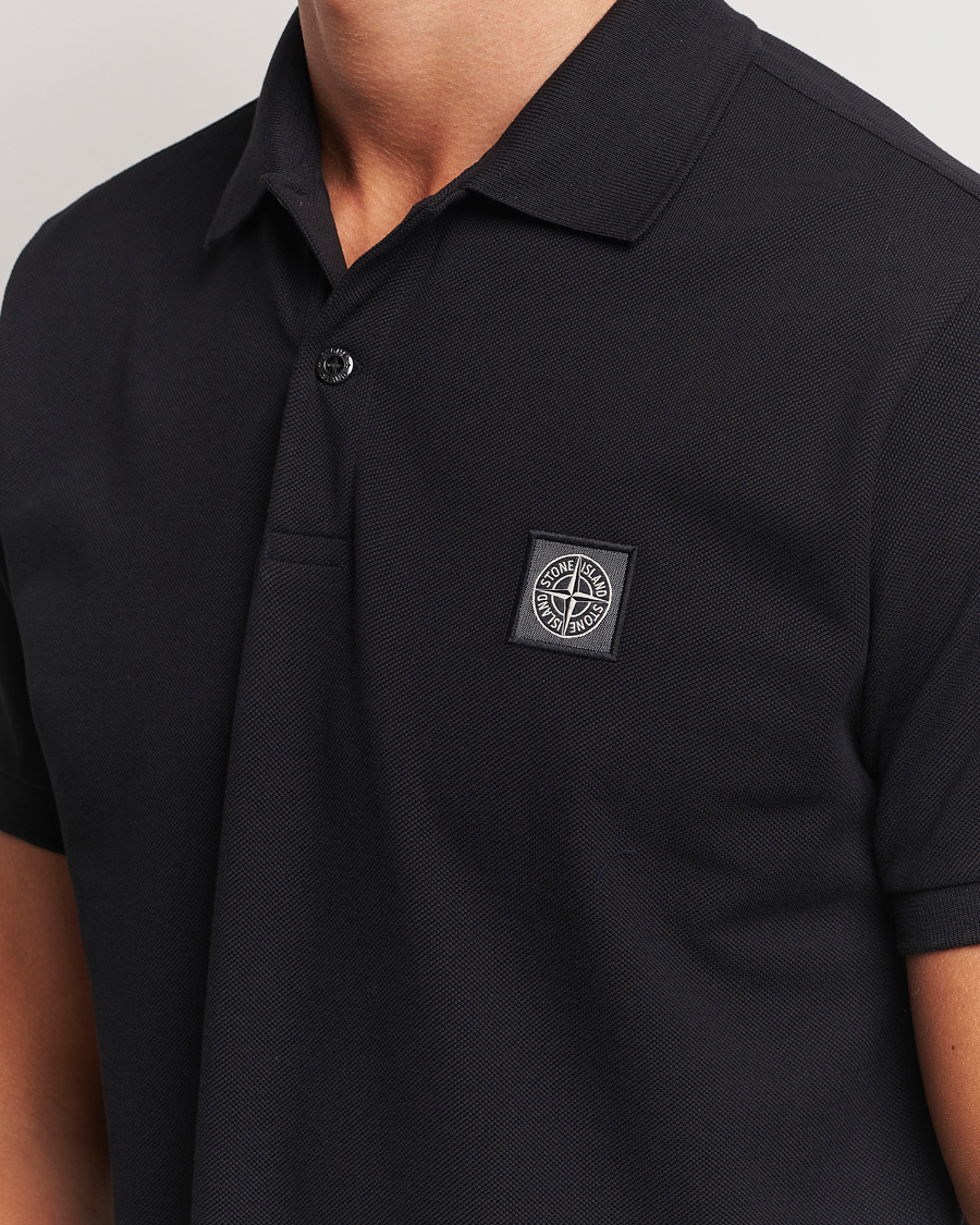 Herre | Polotrøjer | Stone Island | Cotton Pique Polo Black