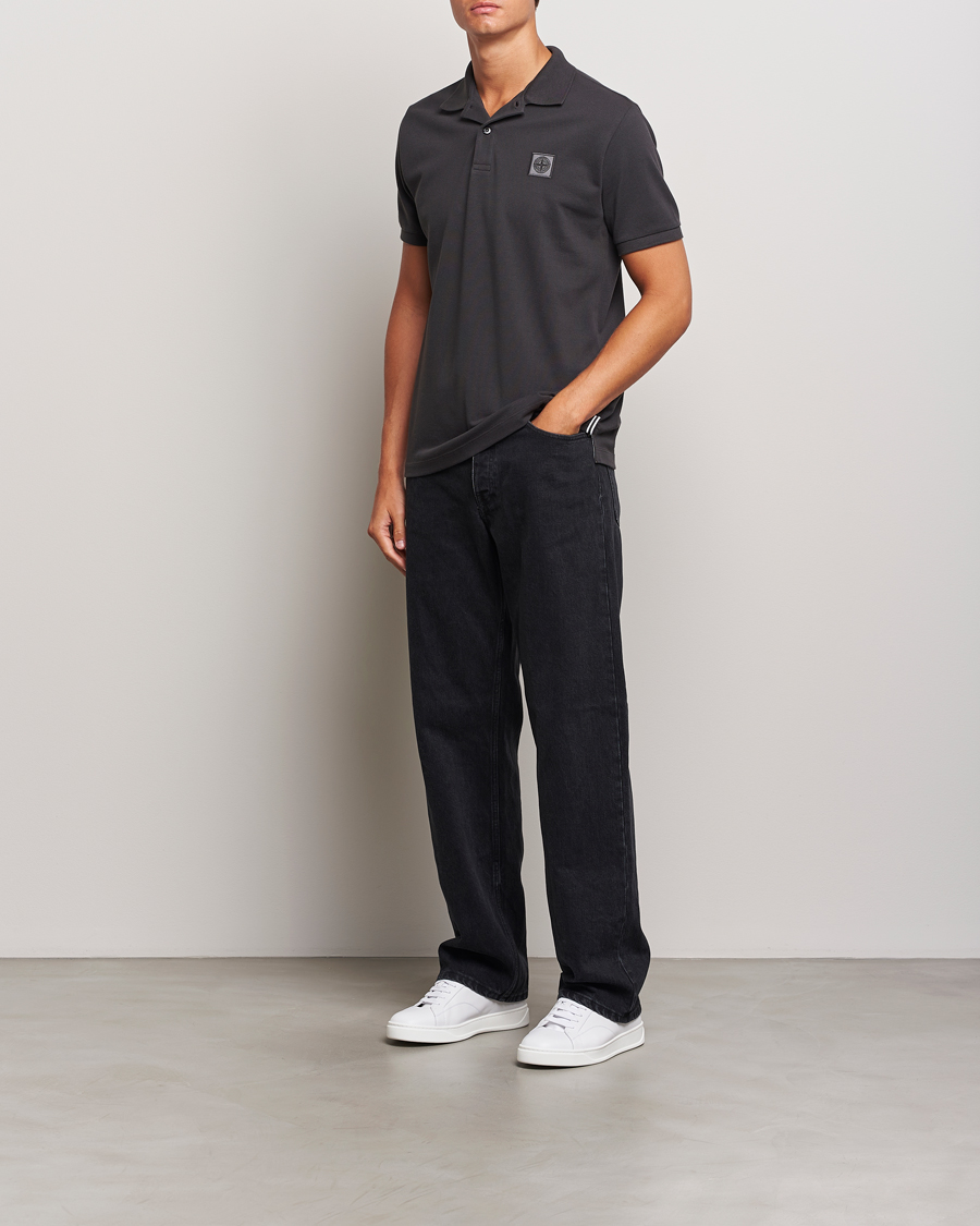 Herre | Polotrøjer | Stone Island | Cotton Pique Polo Lead Grey