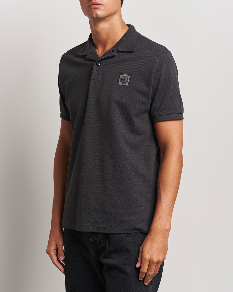 Herre | Polotrøjer | Stone Island | Cotton Pique Polo Lead Grey