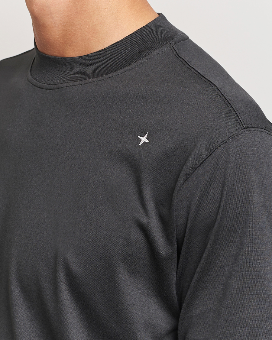 Herre | T-Shirts | Stone Island | Stellina Mercerized Cotton T-Shirt Lead Grey