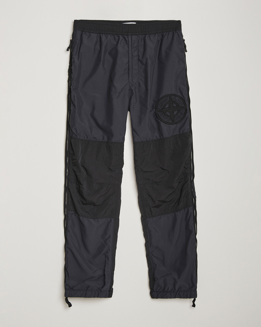 Herre | Bukser | Stone Island | Washed Nylon Jogger Pants Black
