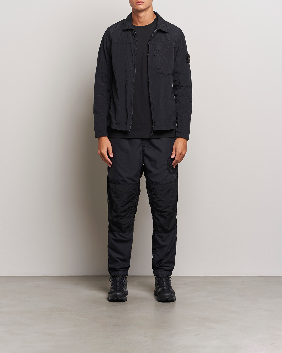 Herre | Bukser | Stone Island | Washed Nylon Jogger Pants Black