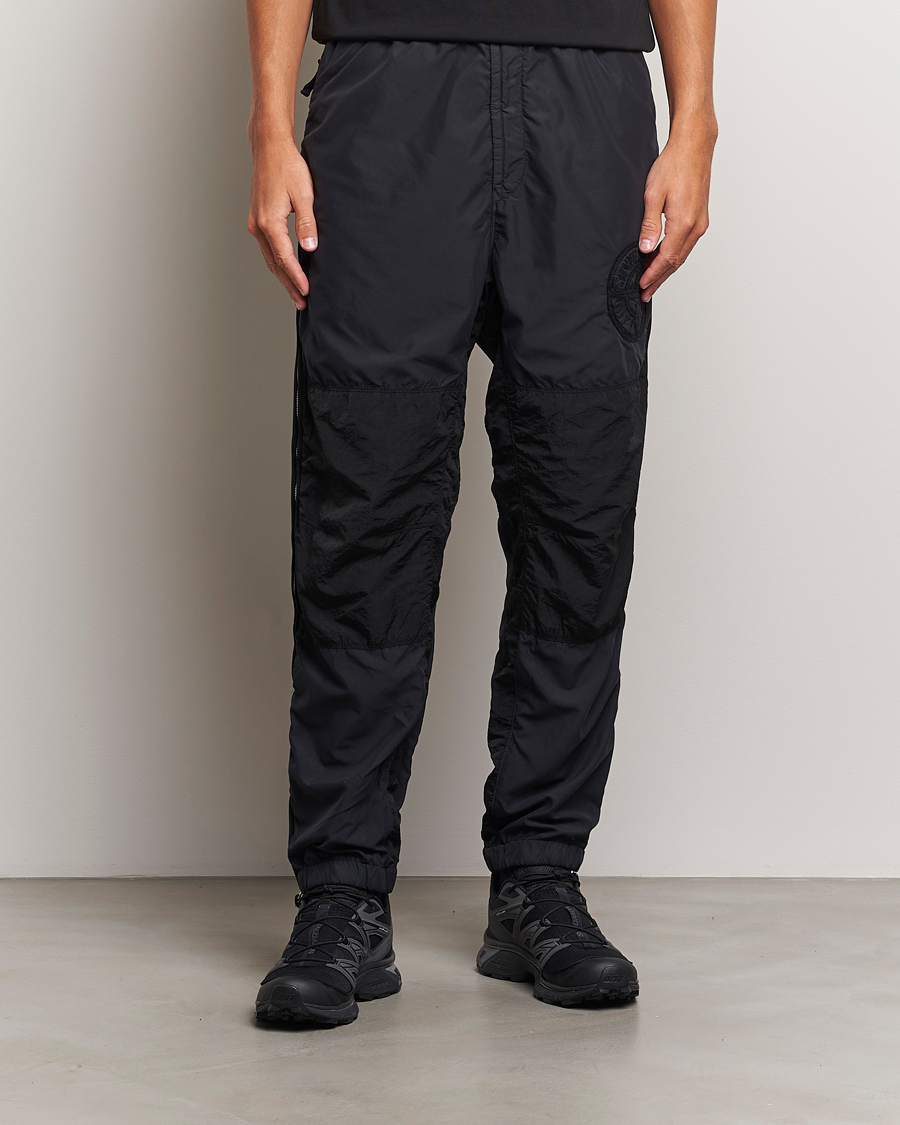Herre | Bukser | Stone Island | Washed Nylon Jogger Pants Black