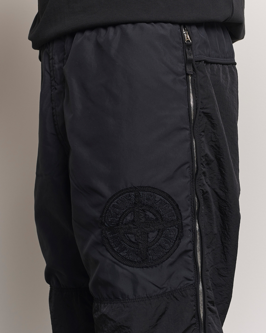 Herre | Bukser | Stone Island | Washed Nylon Jogger Pants Black