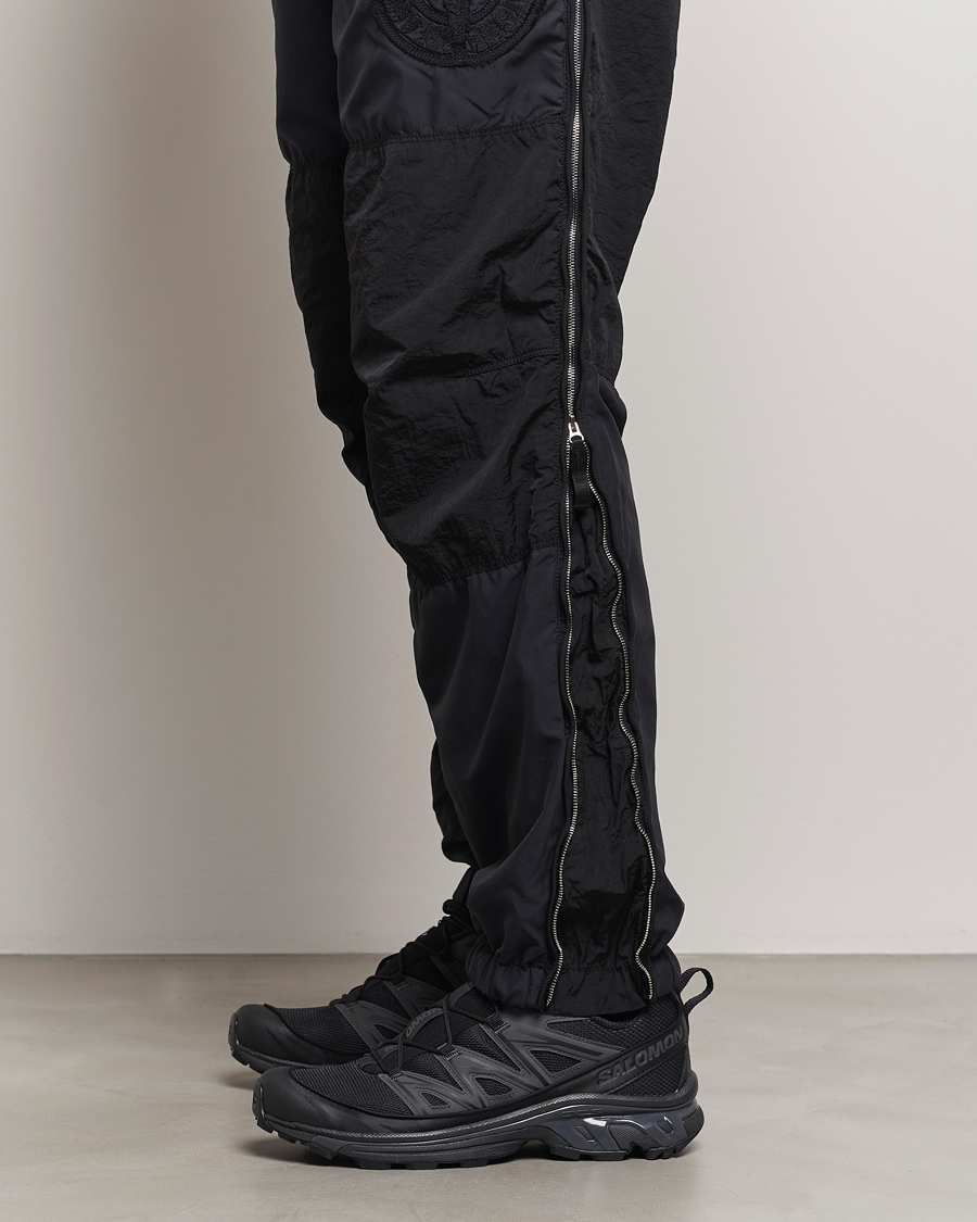 Herre | Bukser | Stone Island | Washed Nylon Jogger Pants Black