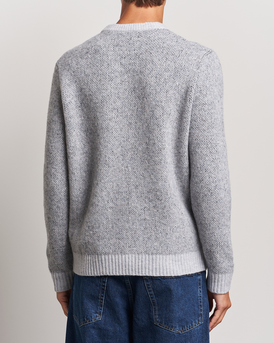 Herre | Trøjer | Stone Island | Jacquard Knitted Wool Crew Neck Grey