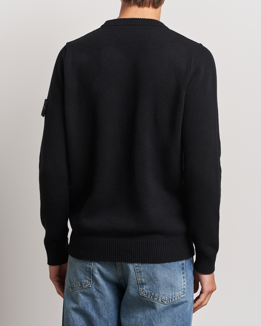Herre | Trøjer | Stone Island | Knitted Lambwool Sweater Black