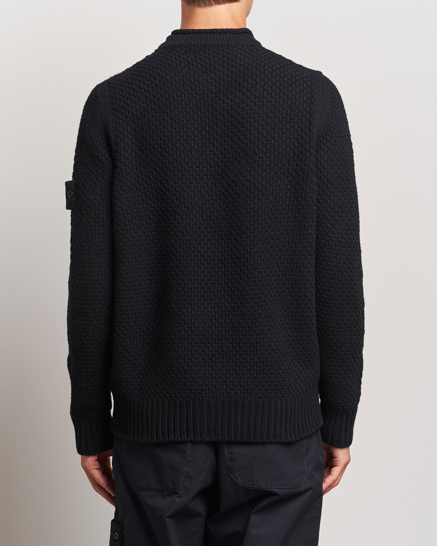 Herre | Trøjer | Stone Island | Ghost Knitted Geelong Mock Neck Black