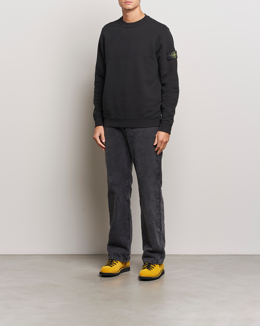 Herre | Trøjer | Stone Island | Old Dyed Cotton Sweatshirt Black