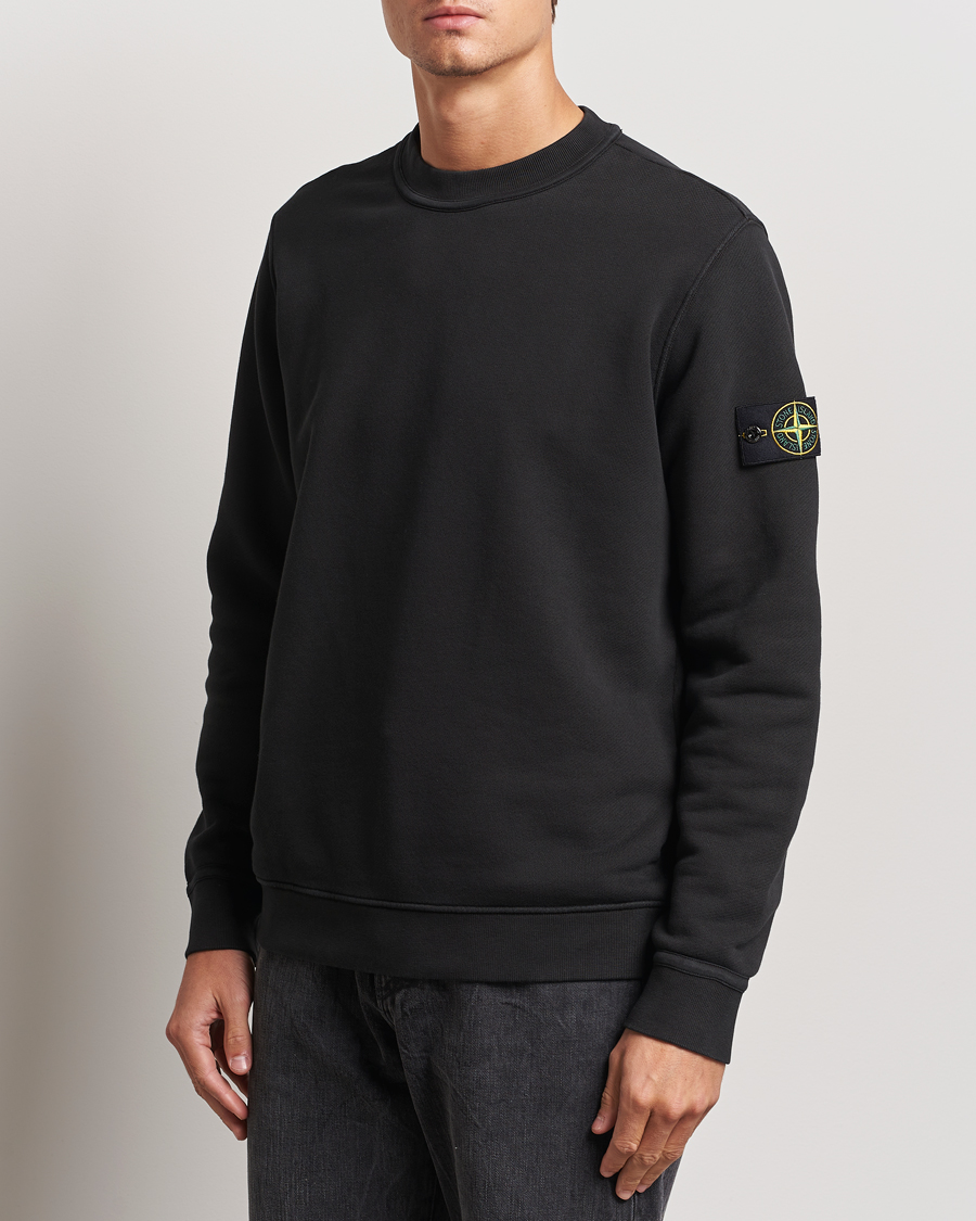 Herre | Trøjer | Stone Island | Old Dyed Cotton Sweatshirt Black