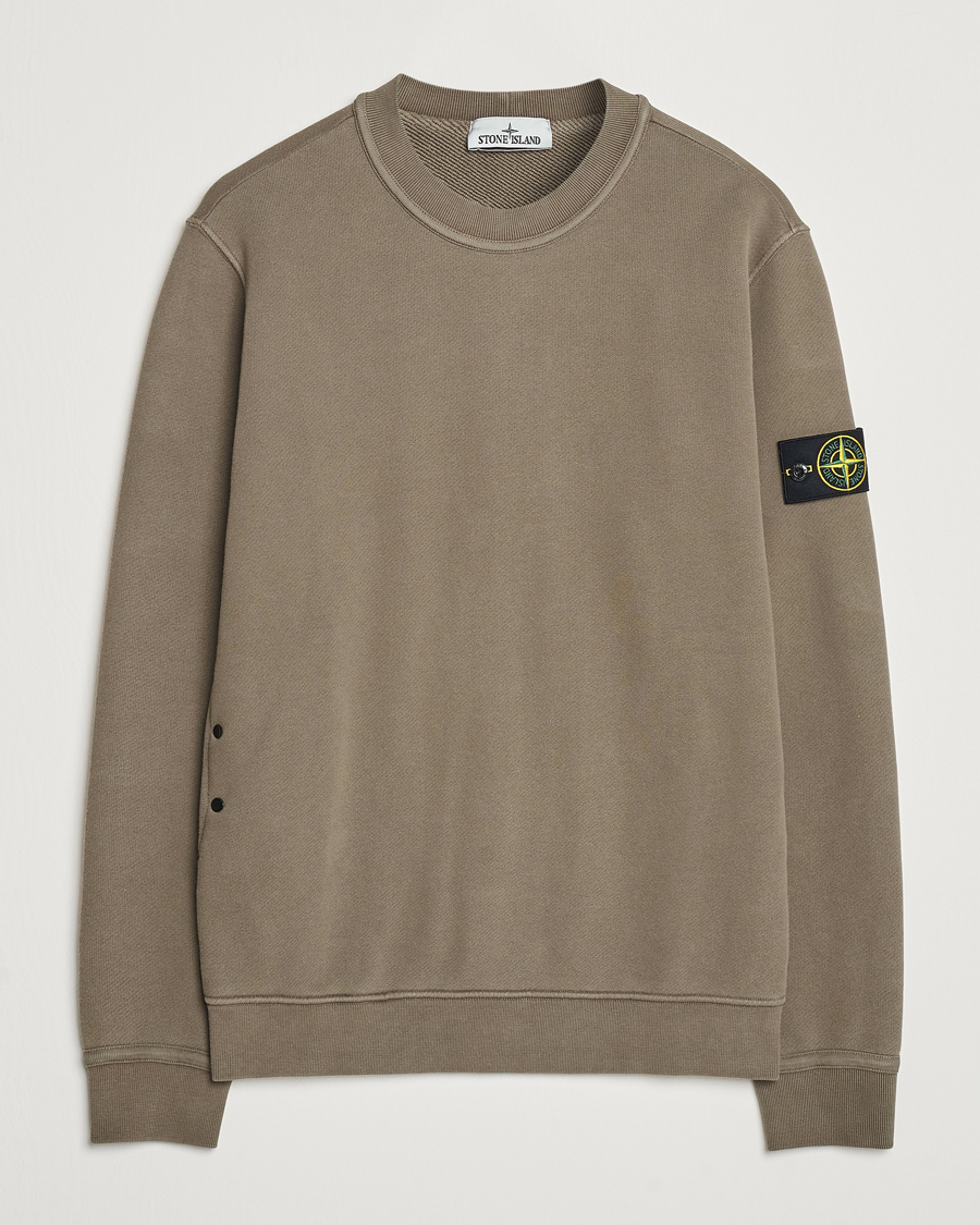 Herre | Trøjer | Stone Island | Old Dyed Cotton Sweatshirt Walnut