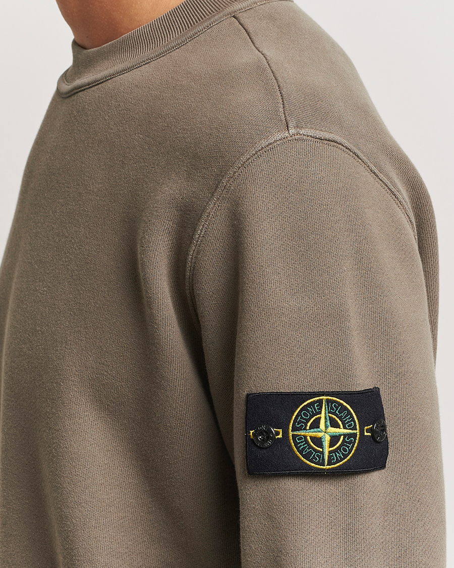 Herre | Trøjer | Stone Island | Old Dyed Cotton Sweatshirt Walnut