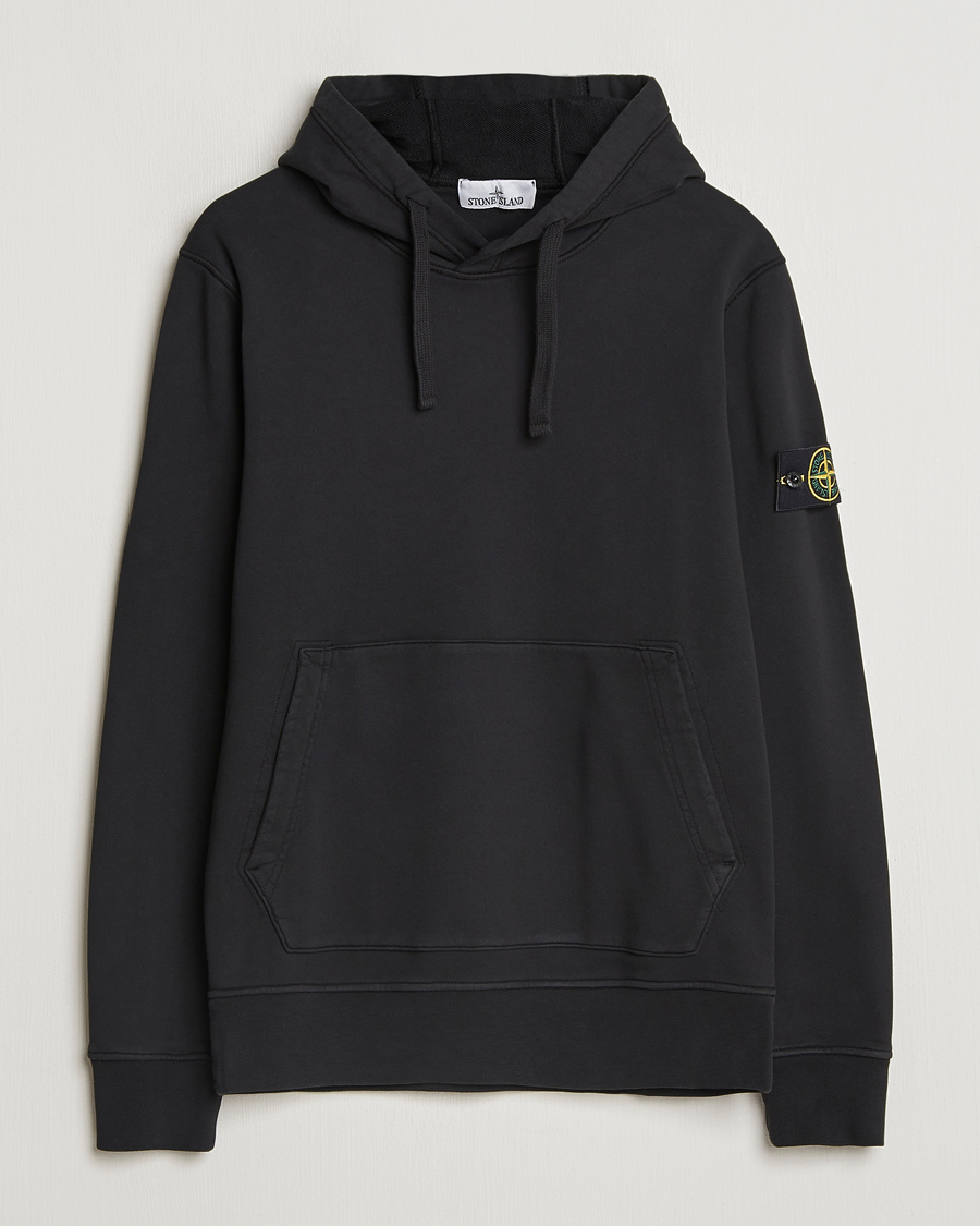 Herre | Trøjer | Stone Island | Garment Dyed Fleece Hood Black