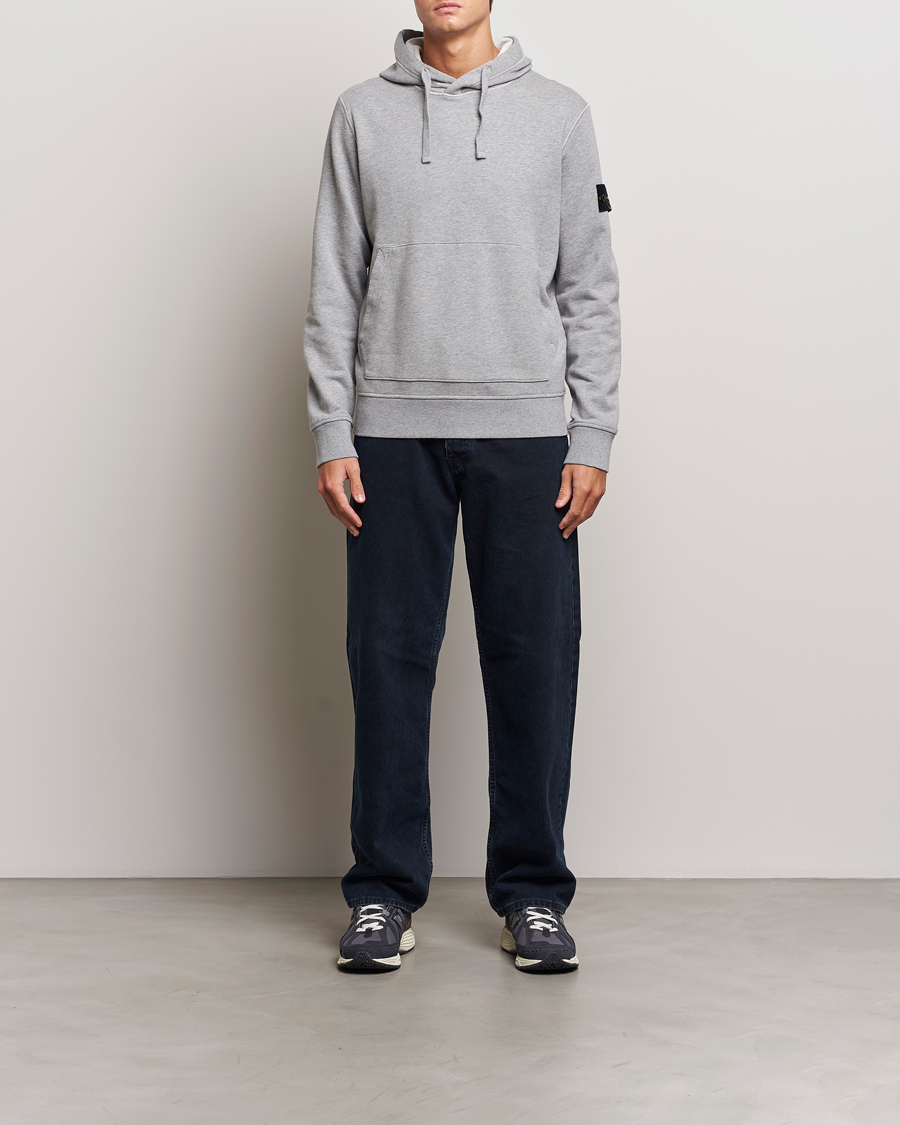Herre | Trøjer | Stone Island | Garment Dyed Fleece Hood Melange Grey