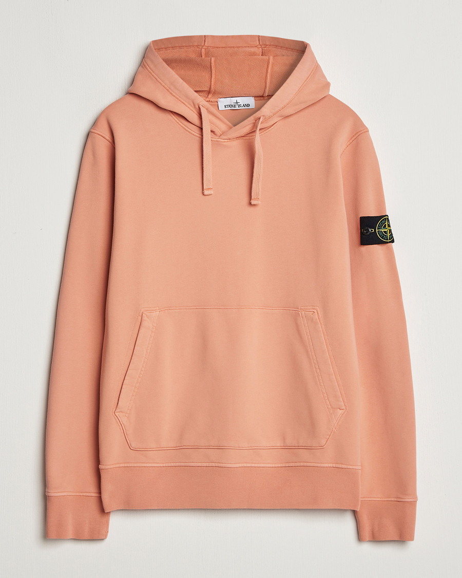 Herre | Trøjer | Stone Island | Garment Dyed Fleece Hood Orange