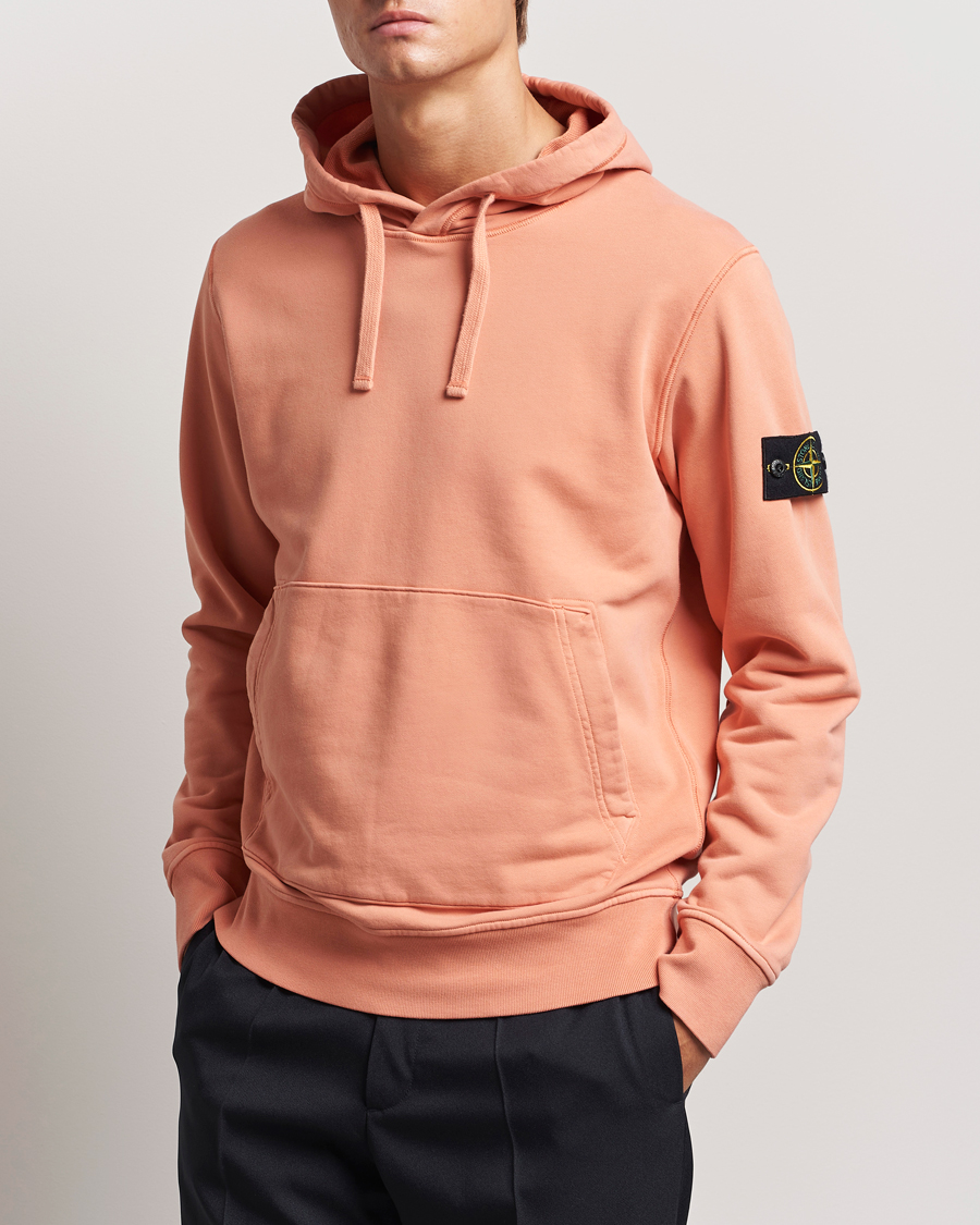 Herre | Trøjer | Stone Island | Garment Dyed Fleece Hood Orange