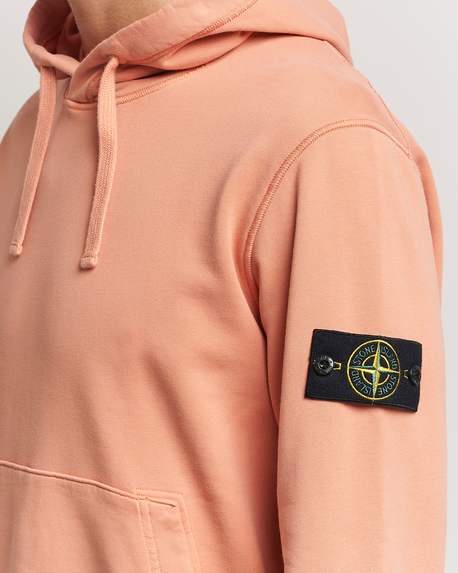 Herre | Trøjer | Stone Island | Garment Dyed Fleece Hood Orange
