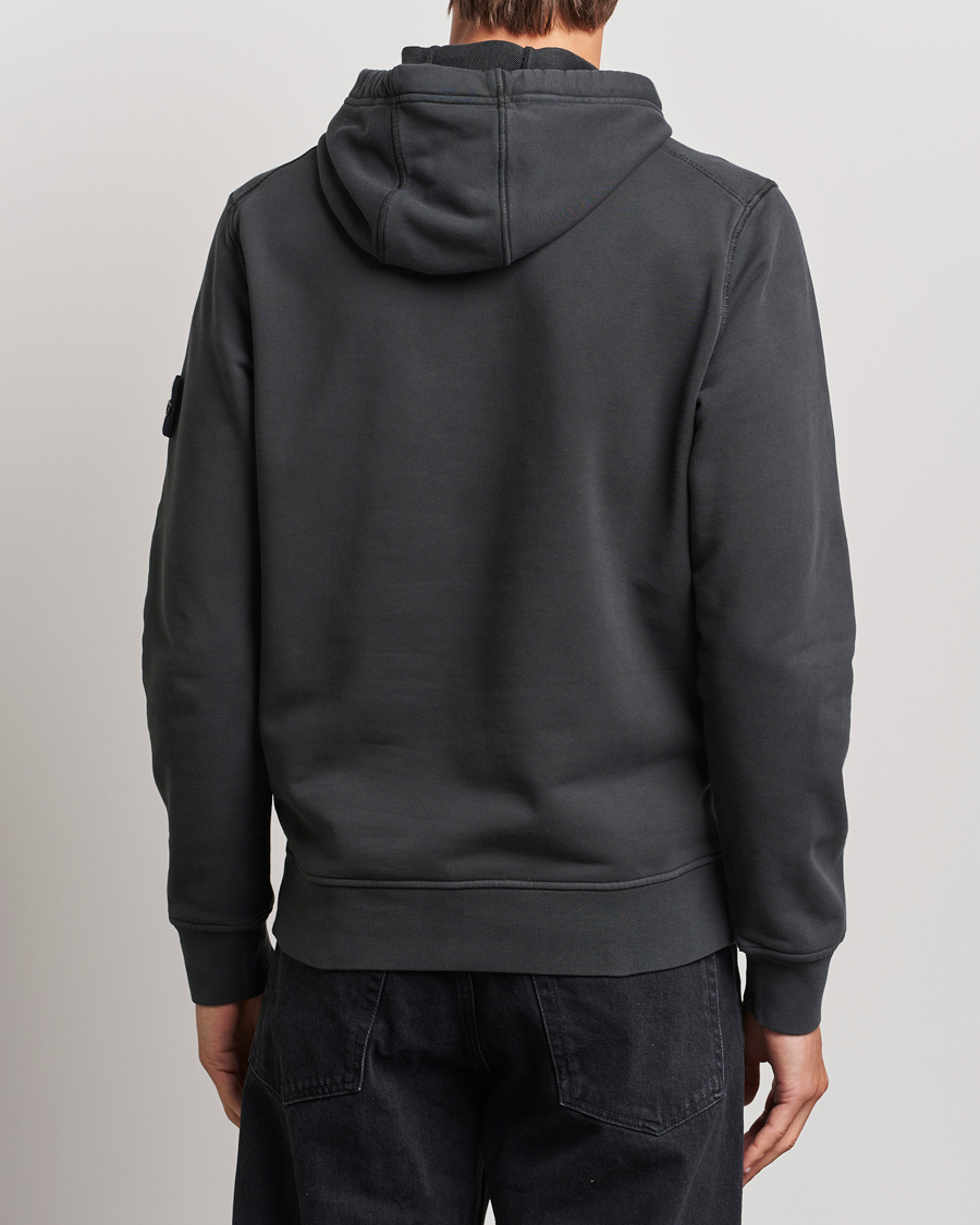 Herre | Trøjer | Stone Island | Garment Dyed Fleece Hood Lead Grey