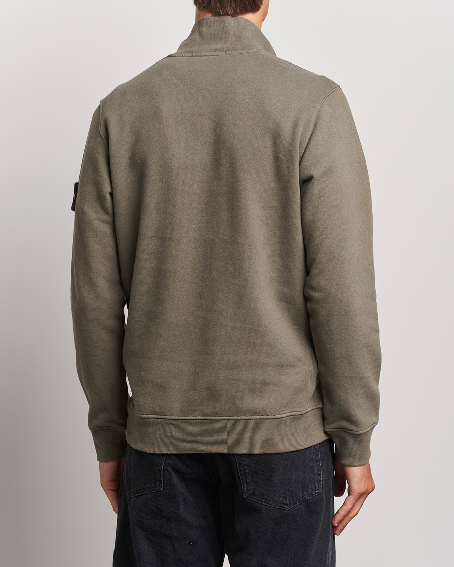 Herre | Trøjer | Stone Island | Garment Dyed Fleece Half Zip Walnut