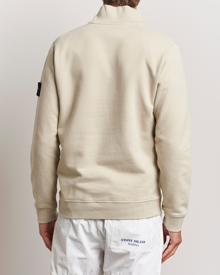 Herre | Trøjer | Stone Island | Garment Dyed Fleece Half Zip Plaster