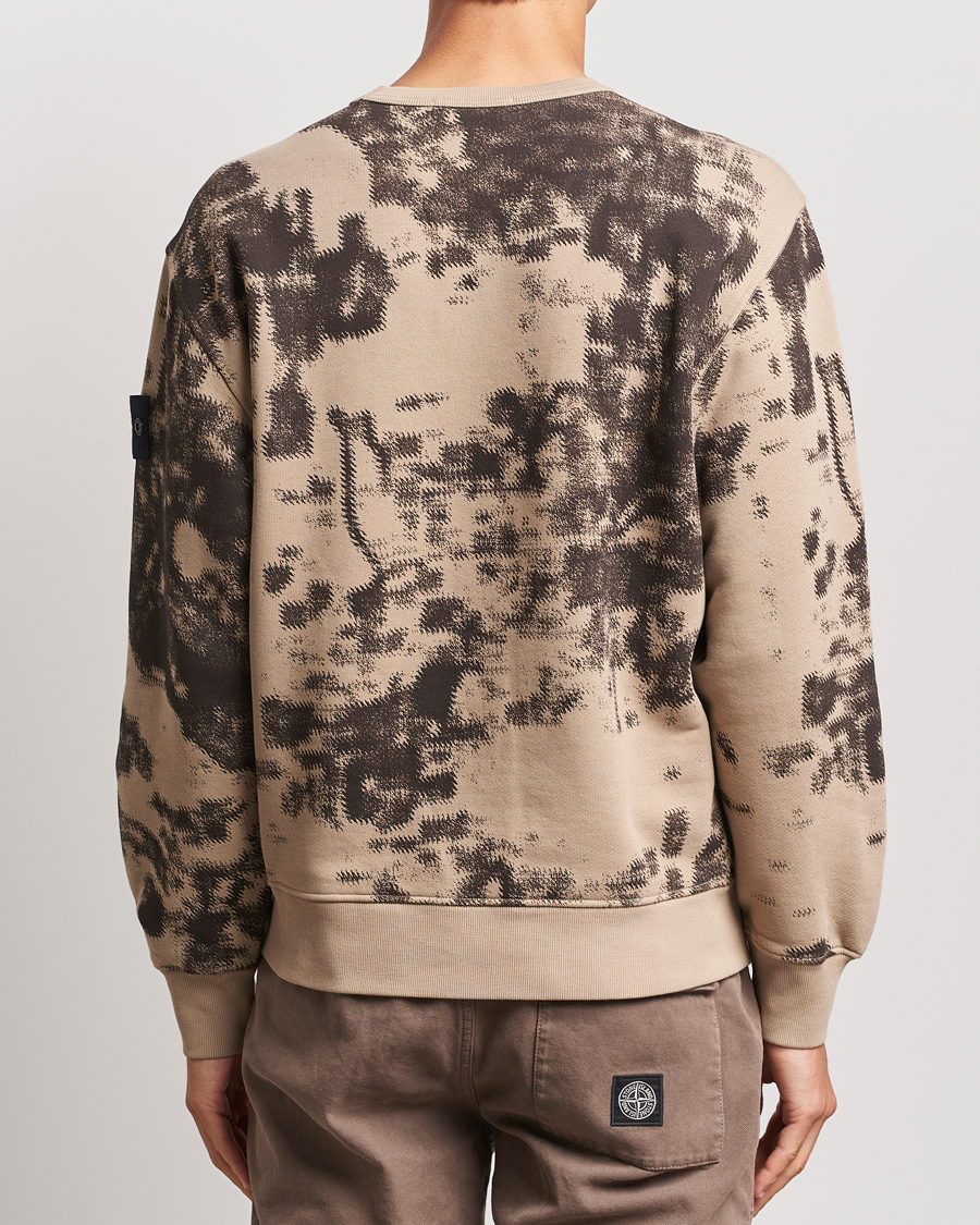 Herre | Trøjer | Stone Island | Garment Dyed Fleece Camo Sweatshirt Dove Grey