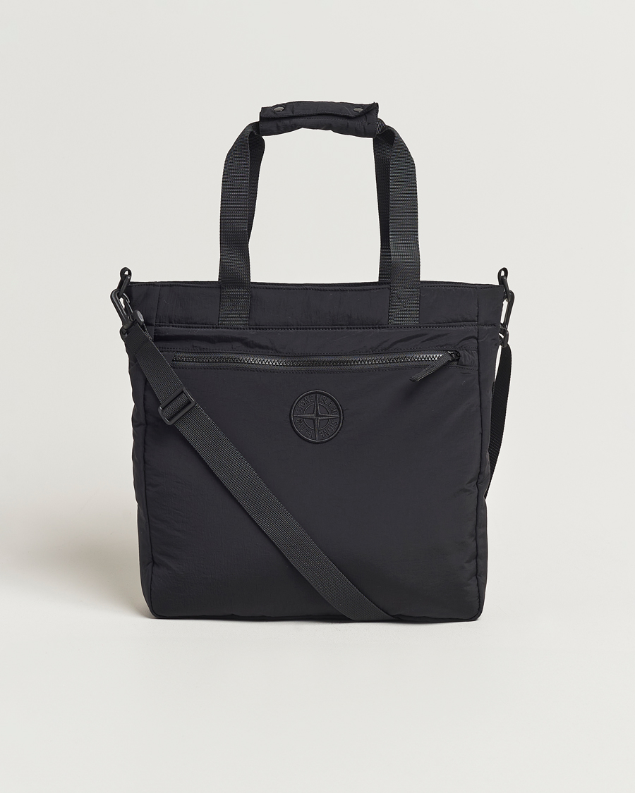 Herre | Stone Island Nylon Metal Totebag Black | Stone Island | Nylon Metal Totebag Black