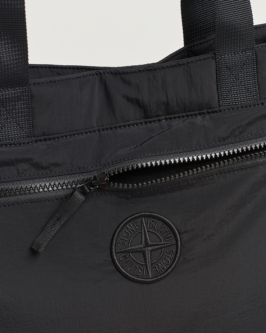 Herre | Stone Island Nylon Metal Totebag Black | Stone Island | Nylon Metal Totebag Black
