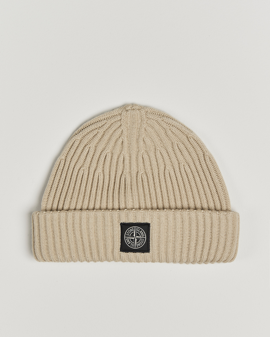 Herre | Stone Island Full Rib Wool Beanie Plaster | Stone Island | Full Rib Wool Beanie Plaster