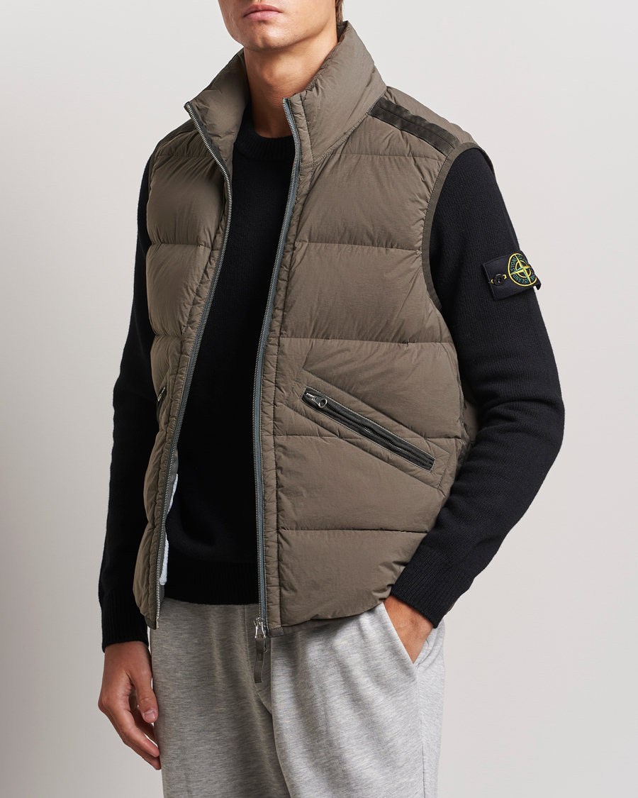 Herre | Jakker | Stone Island | Nylon Down-TC Vest Walnut
