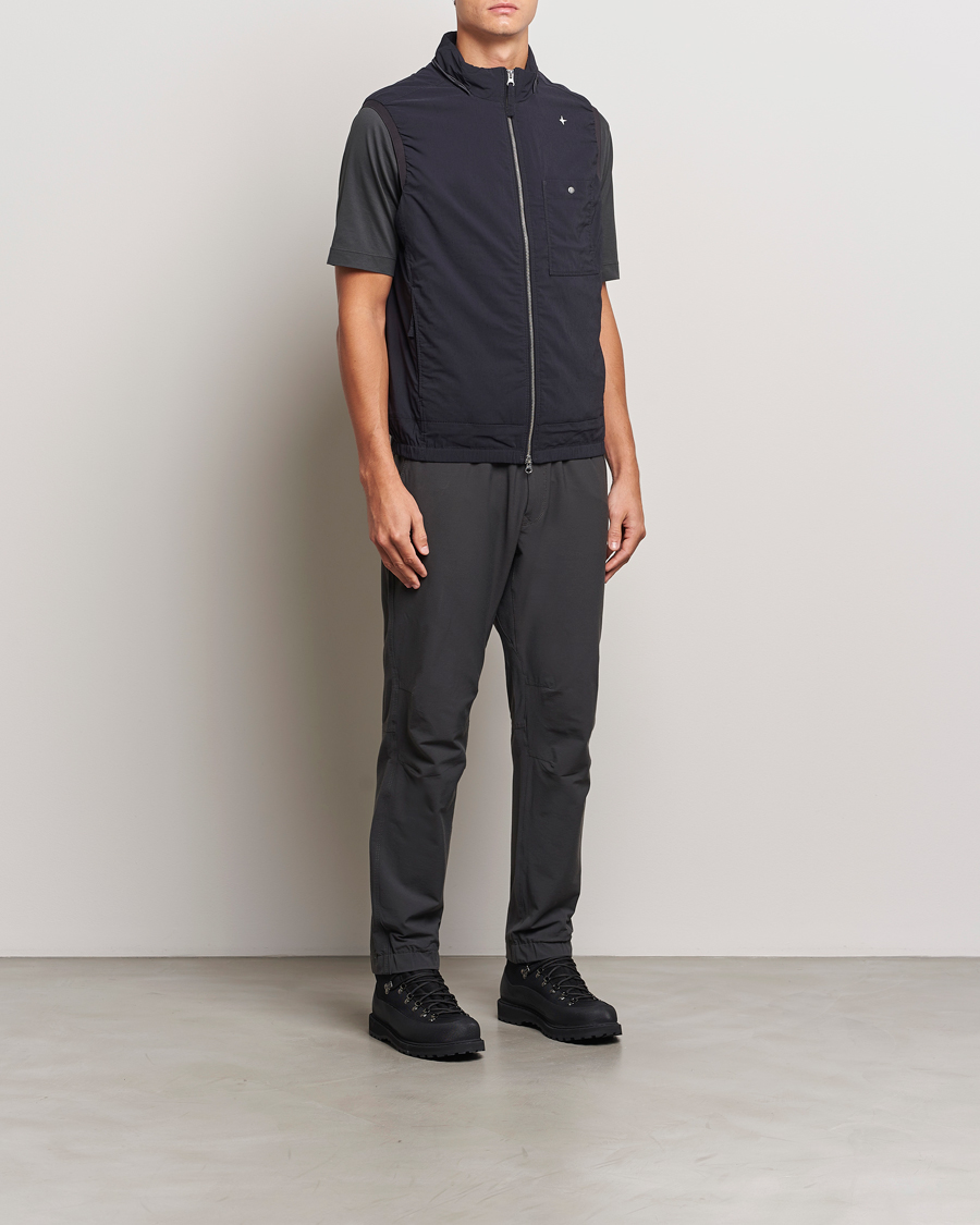 Herre | Jakker | Stone Island | Stellina Wool/Nylon Padded Vest Blue Marine
