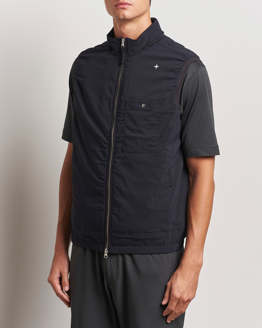 Herre | Jakker | Stone Island | Stellina Wool/Nylon Padded Vest Blue Marine